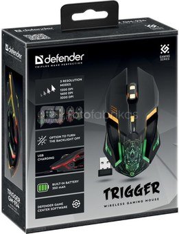 Defender Wireless gamming mouse TRIGGER GM-934