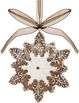 Dekoracija pakabinama Kalėdinis sausainis polirezin. 8x7x1 cm 160753 KLD