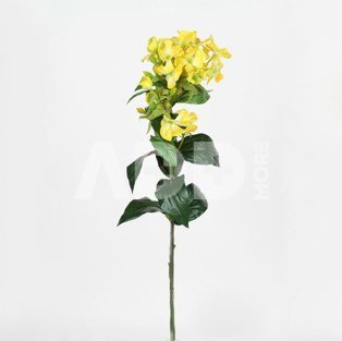 Decorative flower Vinca rosea yellow H 70 cm