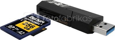 DELKIN CARDREADER SD & MICROSD A2 (USB 3.1)