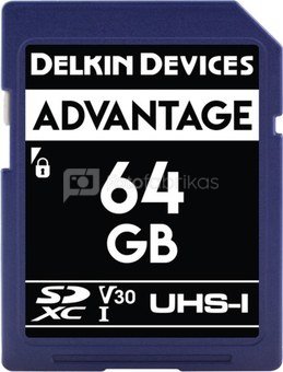DELKIN SD ADVANTAGE 660X UHS-I U3 (V30) R90/W90 64GB