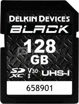 DELKIN SD BLACK RUGGED UHS-I (V30) R90/W90 128GB