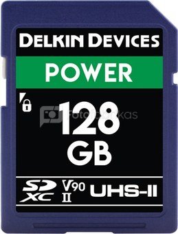 DELKIN 128GB SDXC UHS-II, CINEMA SD (U3/V90)