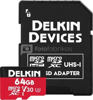 DELKIN TRAIL CAM ACTION MICROSDXC (V30) 64GB