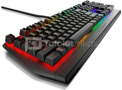 Dell Alienware RGB AW410K Mechanical Gaming Keyboard, RGB LED light, US, Wired, Dark side of the moon, CHERRY MX Brown, Numeric keypad