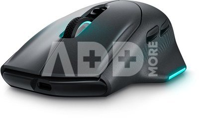 Dell Gaming Mouse AW620M Wired/Wireless, Dark Side of the Moon, Alienware Wireless Gaming Mouse