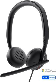 Dell Headset WH3024 Built-in microphone USB-C, USB-A Black