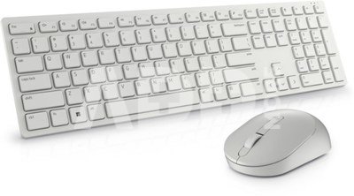 Dell Keyboard and Mouse KM5221W Pro Wireless, US, 2.4 GHz, White
