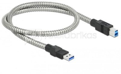 Delock Cable USB-A(M)-USB-B(M) 3.0 0,5M silver 86777