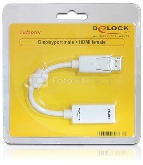 Delock Video Adapter Displayport(M)->HDMI(F)