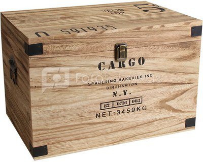 Dėžė medinė "Cargo" H:34 W:51 D:34 cm HM1102