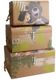 Dėžės 3 vnt. Disney Džiunglių knyga H:22 W:40 D:29 cm DI331