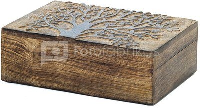 Dėžutė medinė Gyvenimo medis 25x18 cm 1115 SAVEX