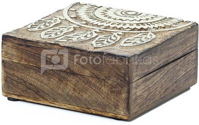 Dėžutė medinė Sapnų gaudyklė (4) 14x14 cm 1105 SAVEX