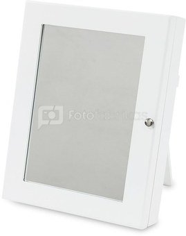 Dėžutė papuošalams balta medinė su veidrodžiu 32x23x7 cm 119064