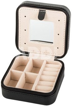 Dėžutė papuošalams su veidrodėliu 10x10x5 cm 01785