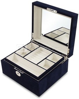Dėžutė papuošalams tamsiai mėlyna 12x23,5x21 cm 119502
