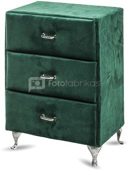Dėžutė su stalčiais žalia 19,5x15x9,5 cm 124299