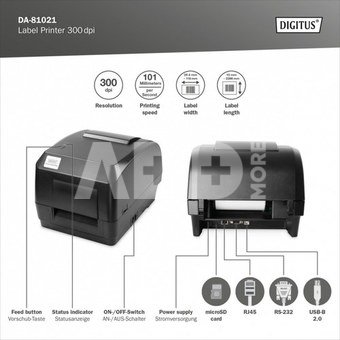 DIGITUS Label Printer 300dpi Digitus