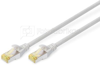 DIGITUS CAT 6A S-FTP patch cord, Cu, LSZH AWG 26/7, length 1 m, color grey