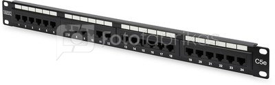 Pach panel cat5, 24 ports,unshielded