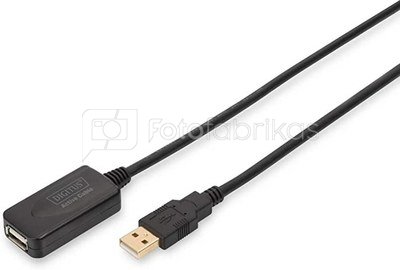 Digitus USB 2.0 Repeater cable, USB A M / A F length 5m