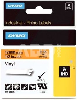 Dymo Letratag Plastic tape white 12mm x 4m 91221