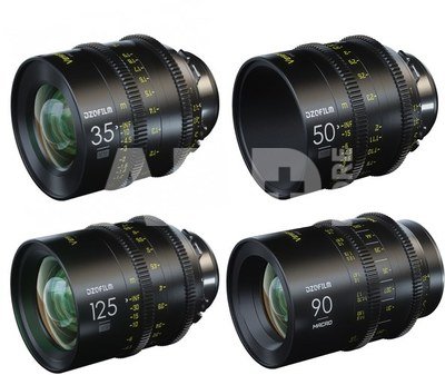 DZOFilm Vespid 4-lens Kit PL (35,50,125 T2.1 + Macro 90mm T2.8)