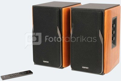 Edifier Professional Bookshelf Speakers R1380T Brown, Bluetooth, Wireless connection