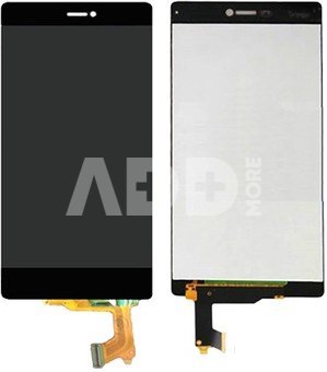 Ekranas LCD Huawei P8 (juodas) ORG
