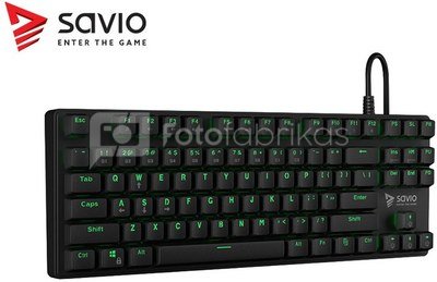 Elmak Mechanical Gaming Keyboard Savio Tempest RX Outemu Brown LED, NKRO, Anty-ghosting