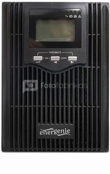 Energenie EG-UPS-PS2000-02 2000 VA pure sine wave UPS, LCD display, 2 x Schuko + 3 x C13 outputs, USB, black