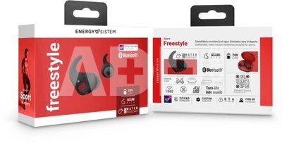 Energy Sistem Earphones True Wireless Freestyle Black/Red