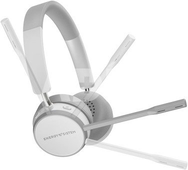 Energy Sistem Wireless Headset Office 6 White (Bluetooth 5.0, HQ Voice Calls, Quick Charge)
