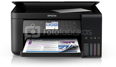 Epson All-in-One Ink Tank Printer L4160 Colour, Inkjet, Cartridge-free printing, A4, Wi-Fi, Black