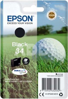 Epson ink cartridge black DURABrite Ultra Ink 34 T 3461