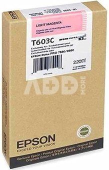 Epson ink cartridge light magenta T 603 220 ml T 603C