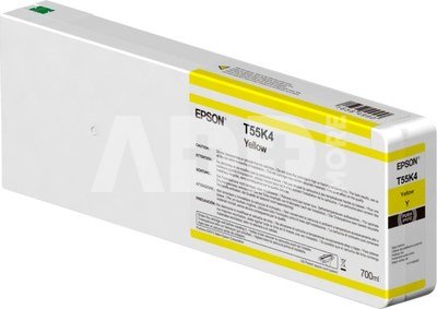 Epson Singlepack T55K400 UltraChrome HDX/HD 700ml Yellow