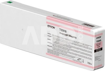 Epson Singlepack T55K60N UltraChrome HDX/HD 700ml Vivid Light Magenta