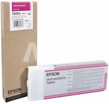 Epson ink cartridge vivid magenta T 606 220 ml T 6063