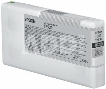 Epson ink cartridge light light black T 653 200 ml T 6539
