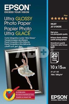 Epson Ultra Glossy Photo Paper 10x15cm, 20 sheet, 300g S041926