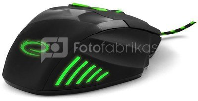 Esperanza MOUSE WIRE FOR PLAYERS 7D Optical USB MX201 WOLF GREEN