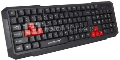 Esperanza Usb keyboard aspis red