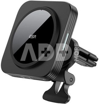 ESR HaloLock car holder with Qi inductive charger, MagSafe (black)