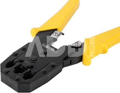 Ethernetové krimpovací kleště 4/6/8P RJ45/RJ14/RJ12/RJ9 Deli Tools EDL2468 (žluté)