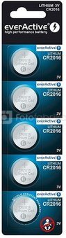 everActive LITHIUM BATTERY CR2016 BLISTER 5 PCS.