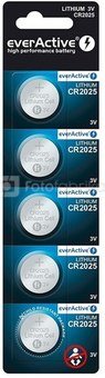 everActive LITHIUM BATTERY CR2025 BLISTER 5 PCS.
