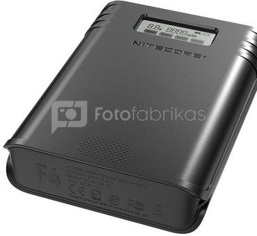 Nitecore F4 Four Slot Flexible Power Bank/ Battery Charger + Power Bank.
