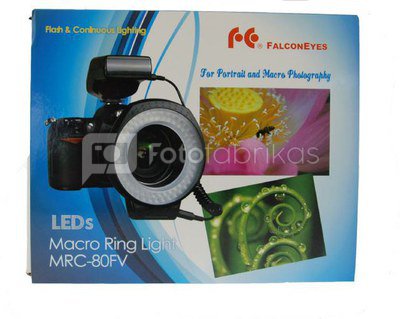 Falcon Eyes Macro Ring Lamp with Flash MRC-80FV